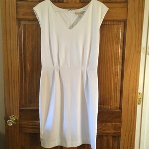Banana Republic White midi sleeveless dress sz 10
